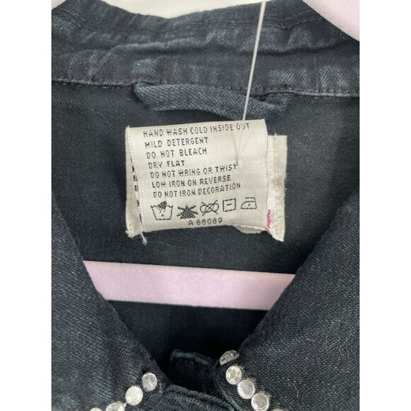 Quacker Factory Denim Jacket 3X Embroidered Poodle Rhinestones Bling Craft Art - Picture 7 of 7